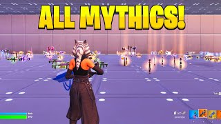 VAULTED ITEMS in Fortnite Creative MAP CODE OG Mythics [upl. by Anoi]