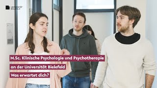 Master Klinische Psychologie und Psychotherapie  Was erwartet dich  Universität Bielefeld [upl. by Orozco]