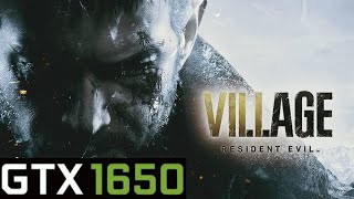 Resident Evil Village running on GTX 1650  Ryzen 5 5600h  HP Pavilion 15 Gaming [upl. by Zacks]