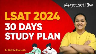 LSAT India 2024  30 Days Study Plan  LSAT Preparation Hack by Riddhi Munoth [upl. by Percy]