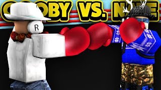 GOOBY VS NATE ROBLOX Boxing Simulator [upl. by Elrod]