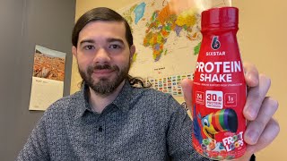 SIXSTAR Fruit Loops Whey Protein Shake Review [upl. by Adidnere]