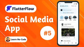 Build a Social Media App with FlutterFlow 5  Like Comment and Bookmark [upl. by Swen200]