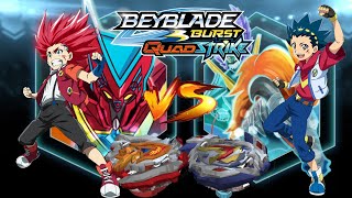 ACHILLES VS VALTRAYEK BEYBLADE BURST GAME PLAY [upl. by Nick279]