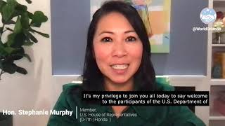 Hon Stephanie Murphy D7thFL IVLP Welcome Message  WorldOrlando [upl. by Mehetabel530]