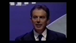 Tony Blairs post911 Conference Speech 2001 [upl. by Auqinot311]