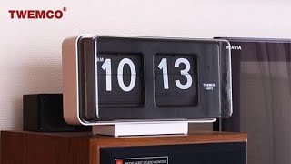 Twemco FLIP CLOCK BQ50 Retro Modern Design Wall Clock [upl. by Llenroc]