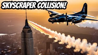 B25 Bomber Tragic Crash into Empire State [upl. by Torrlow]