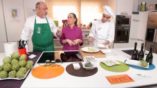 Carpaccio de alcachofas con ceviche y espuma de guacamole [upl. by Aveer]