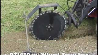 Power Trac PT1430 with Wheel Trencher [upl. by Fai]