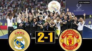 Real Madrid vs Manchester United  UHD 4K Super Cup 2017  Full Highligths [upl. by Ahseiyt]