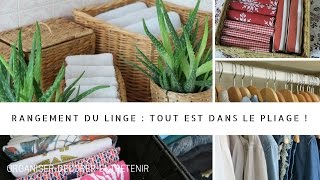 Dans nos armoires  ranger le linge [upl. by Elleined652]