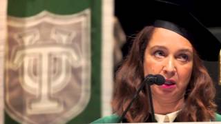 Maya Rudolph cuts up during Tulane University commencement [upl. by Kala]