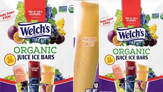 Trying Welchs Organic ice pops [upl. by Zuleika]