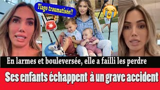 MANON TANTI EN LARMES ET CHOQUÉE SES ENFANTS ONT ÉCHAPPÉ Ä UN GRAVE ACCIDENT DE LA ROUTE [upl. by Bazar371]