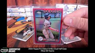 2024 Topps Pro Debut 10 Box Dual Half Case Mixer 3 [upl. by Eidnew]