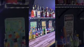 Update on the progress of my garage bar🤗 garagebar mystudio bartender [upl. by Seligman]