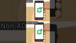 【LINE編】ADHD vs Non ADHD adhd [upl. by Ridgley]