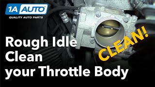 How to Fix a Rough Idle by Cleaning the Throttle Body [upl. by Aidua727]