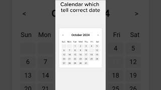 Calendar by HTML CSS  JAVASCRIT html css javascript coding webdesign programming [upl. by Adolfo]