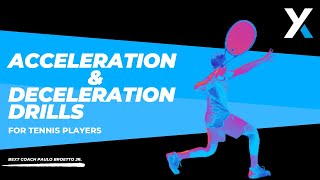 Acceleration amp Deceleration drills for tennis players [upl. by Arodnap]