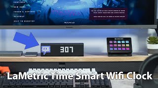 The LaMetric Time Smart Wifi Clock Terrible speaker Incredible Visuals [upl. by Mellisa704]