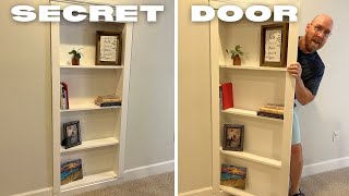 How to Build a Hidden Bookcase Door and Have it Look AMAZING [upl. by Aiela913]