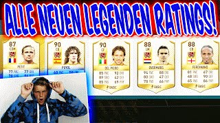 FIFA 17  ALLE NEUEN LEGENDEN RATINGS ft DEL PIEROPUYOL  ULTIMATE TEAM DEUTSCH  FUßBALL [upl. by Nnanaej961]