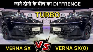 2023 New Verna SX Turbo vs SX O Turbo Comparison 🔥 Features amp Price Comparison 🔥 Vahan Official [upl. by Arnon]