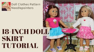 Learn How to make an 18inch Doll Skirt [upl. by Dragone251]