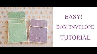 ENVELOPE BOX Tutorial 575quot X 45quot Size  SUPER EASY [upl. by Adnalor411]