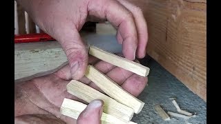 TUTO faire une cheville en bois  boite à cheville  8mm  châtaignier [upl. by Yggep328]