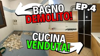 DEMOLIAMO il BAGNO e VENDIAMO la CUCINA  AGGIORNAMENTO LAVORI CASA NUOVA [upl. by Kentigerma924]