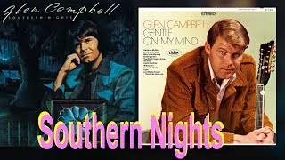 Southern Night  Glen Campbell Karaoke with vocal lead [upl. by Ama]