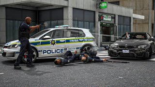 GTA 5 Mzansi edition With Real Life Police Cars amp Realistic graphics  The Bank Heist [upl. by German]