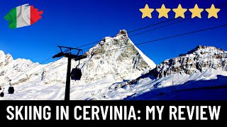 SKIING in CERVINIA ITALY My REVIEW ⛷🇮🇹 [upl. by Oirramaj]