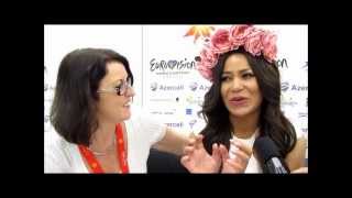 Eurovision 2012 Interview with Gaitana from Ukraine [upl. by Ainek]