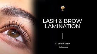 Elleebana Lash and Brow Lamination  Step by Step [upl. by Lapides]