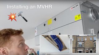 Installing a ventilation system MVHR in an existing home [upl. by Rodrich]