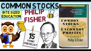 COMMON STOCKS AND UNCOMMON PROFITS by Phillip Fisher Growth Investing [upl. by Hortensa]