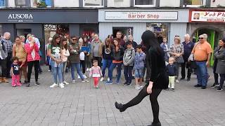 Shop Street Galway Ireland  Young Lady Irish Dancing [upl. by Malkin]