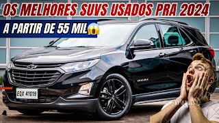 🔥 MELHORES SUVS USADOS PARA COMPRAR AGORA EM 2024 E SER FELIZ bons baratos e bem equipados [upl. by Airalav445]