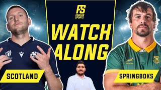 SPRINGBOKS VS SCOTLAND LIVE  Scotland vs South Africa  Live Commentary amp Watchalong [upl. by Adnoel]