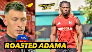 Adama Traore responds to Lisandro Martinez after their duelled  Man Utd News [upl. by Caddaric]