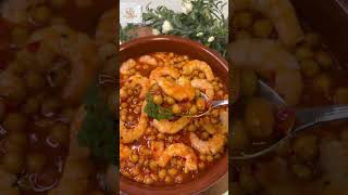 Garbanzos con langostinos ¡¡sabor espectacular [upl. by Acnalb]