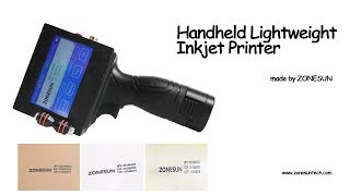 How to use the Handheld Intelligent Inkjet Printer Coding machine Coding machine [upl. by Valerlan994]