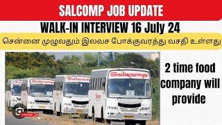 Salcomp latest walkin update Career coachதமிழ் [upl. by Nami]