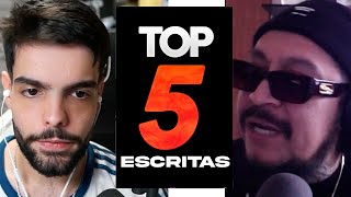 EL TOP 5 BATALLEROS de ESCRITAS de MUELAS DE GALLO ACZINO DOMINÓ A DIZASTER [upl. by Eciram]