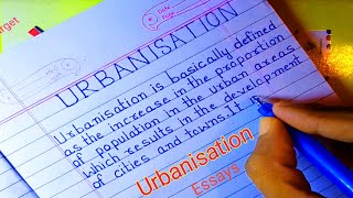 Urbanisation Essay in English [upl. by Aret]