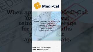 MediCal Retroactive Coverage medical healthcoverage publicassistance socialservices lacodpss [upl. by Niltyak915]